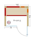 Vorschaubild Infraworld Infrarotkabine TrioSol Glas 145 Zirbe VG inkl. 5-teiligem gratis Zubehörset