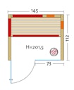 Vorschaubild Infraworld Infrarotkabine TrioSol Glas 145 Zirbe VG inkl. 5-teiligem gratis Zubehörset
