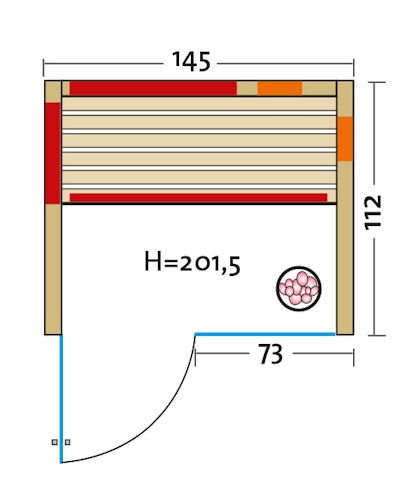 Infraworld Infrarotkabine TrioSol Glas 145 Zirbe VG inkl. 5-teiligem gratis Zubehörset