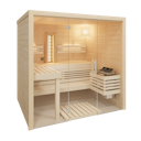 Vorschaubild Infraworld Solido Glas 167 - 40 mm Massivholzsauna inkl. 5-teiligem gratis Zubehörset