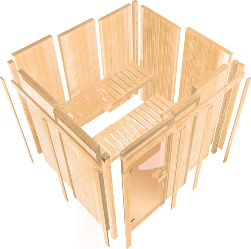 Karibu Woodfeeling Sauna Bodo - 68 mm Aktionssauna