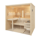 Vorschaubild Infraworld Solido Glas 167 - 40 mm Massivholzsauna inkl. 5-teiligem gratis Zubehörset