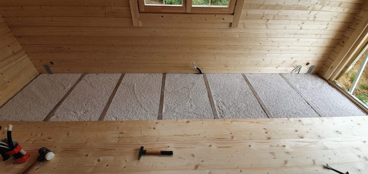Fußboden Dämmungspaket für Gartenhäuser/Saunahäuser von 15-18 m² Innenfläche