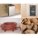 Vorschaubild Weka Saunaofen-Set 7 inkl. 7,5 kW BioAktiv Ofen mit Dampfbad-Funktion, Anschlusskabel, Saunasteine, Steuergerät
