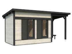 PRE:GA Black Forest Deluxe Sauna mit Vorraum 