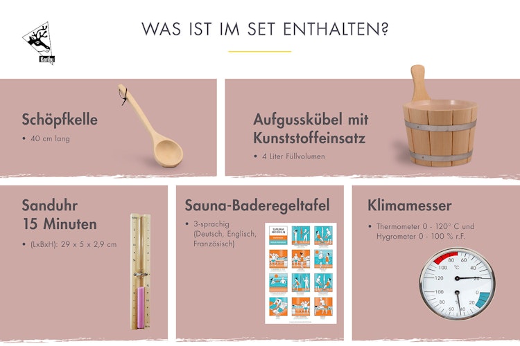 Karibu Zubehörset Classic 6-teilig