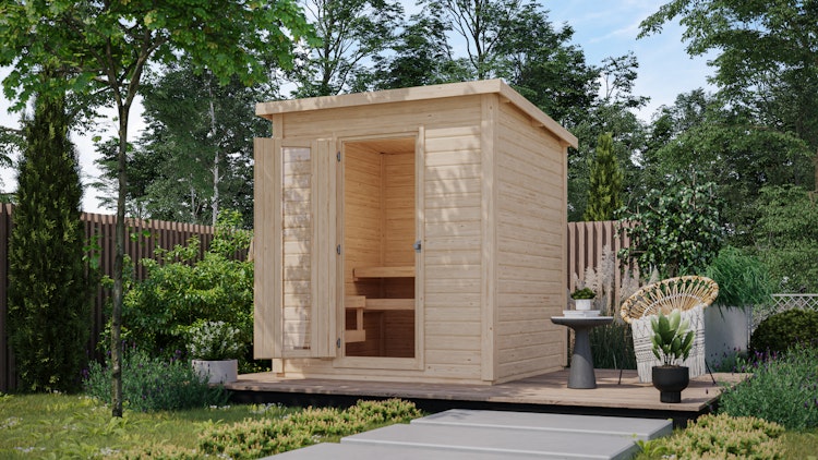 Karibu Gartensauna Saunahaus Hyun Aktionsangebot