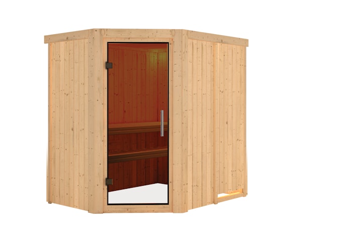 Karibu Sauna Saja - 68 mm Systemsauna - 230 Volt Plug & Play