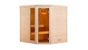 Vorschaubild Weka Premium Massivholzsauna Turku 1 Sparset 2 inkl. 7,5 kW Bioaktiv-Ofen und Leuchtenset - 45 mm - "Alles dabei"
